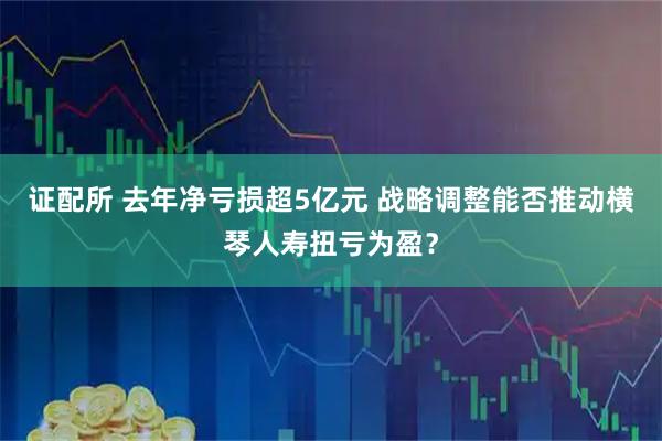 证配所 去年净亏损超5亿元 战略调整能否推动横琴人寿扭亏为盈?